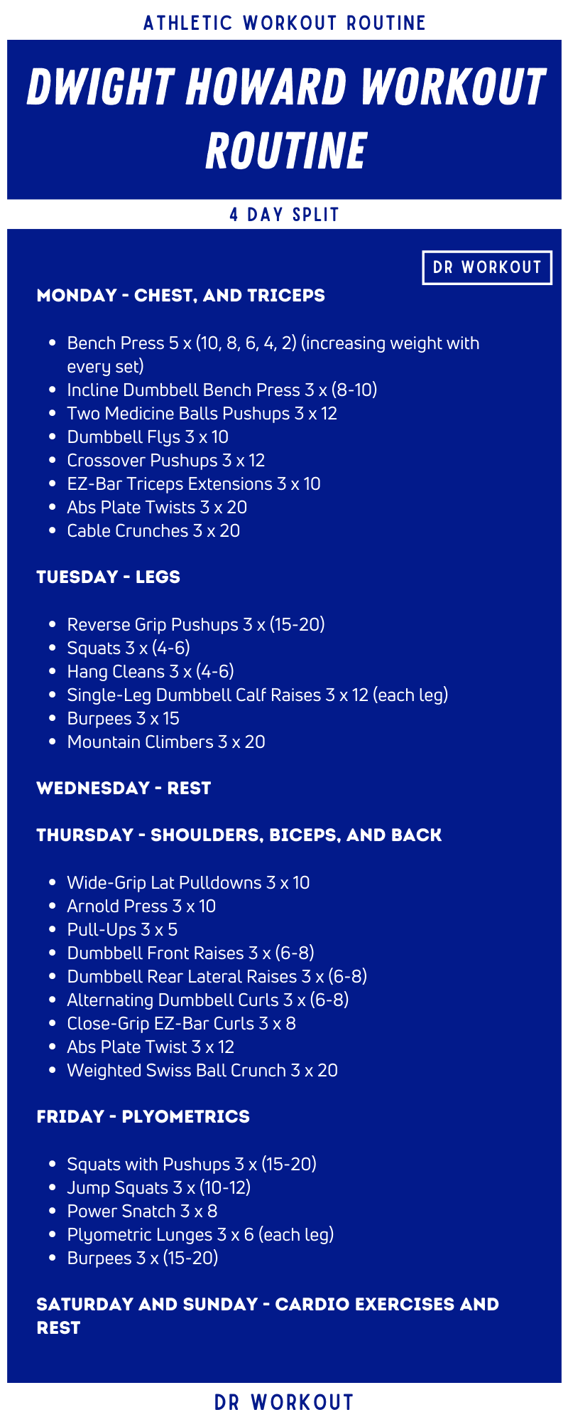 Dwight Howard Workout Routine Dr Workout