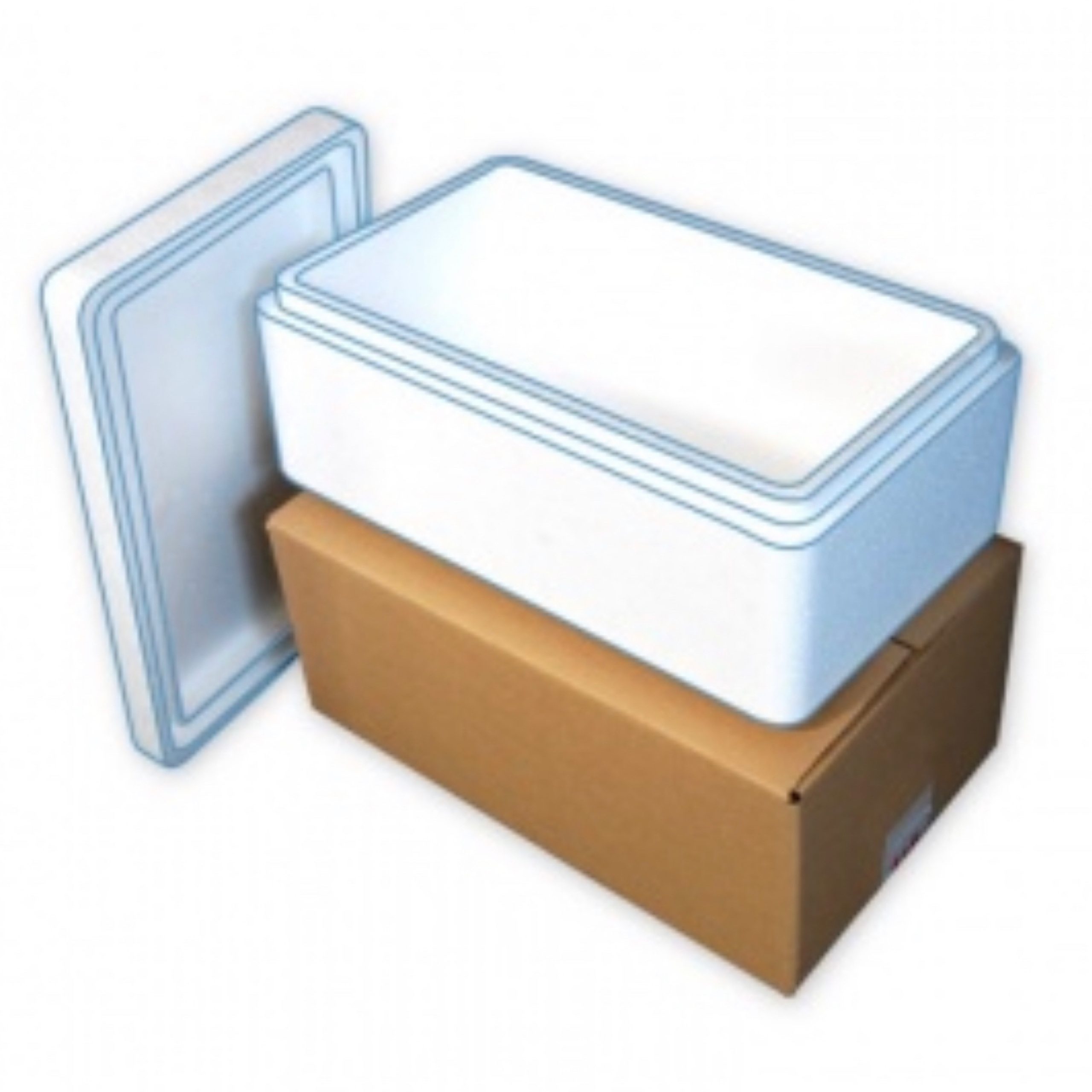 10KG POLYSTYRENE BOX 11 LITRES EPS (400x300x160MM) DRY ICE MAKERS