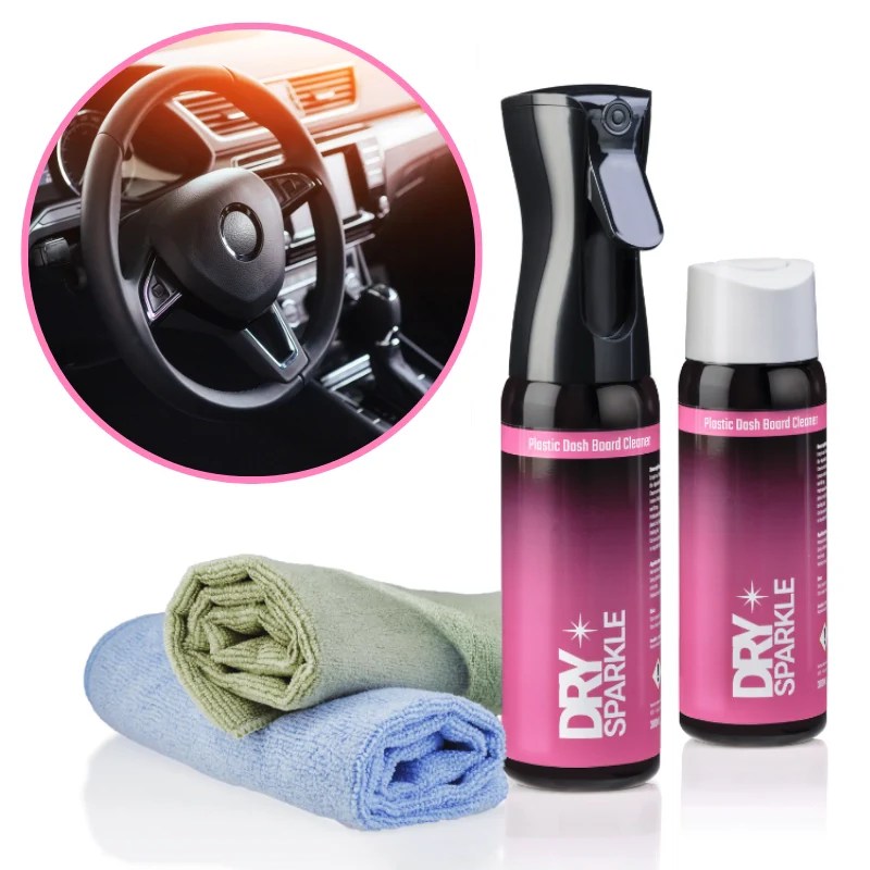 Dashboard Cleaner Cleans and rejuvenates plastic surfaces and trims