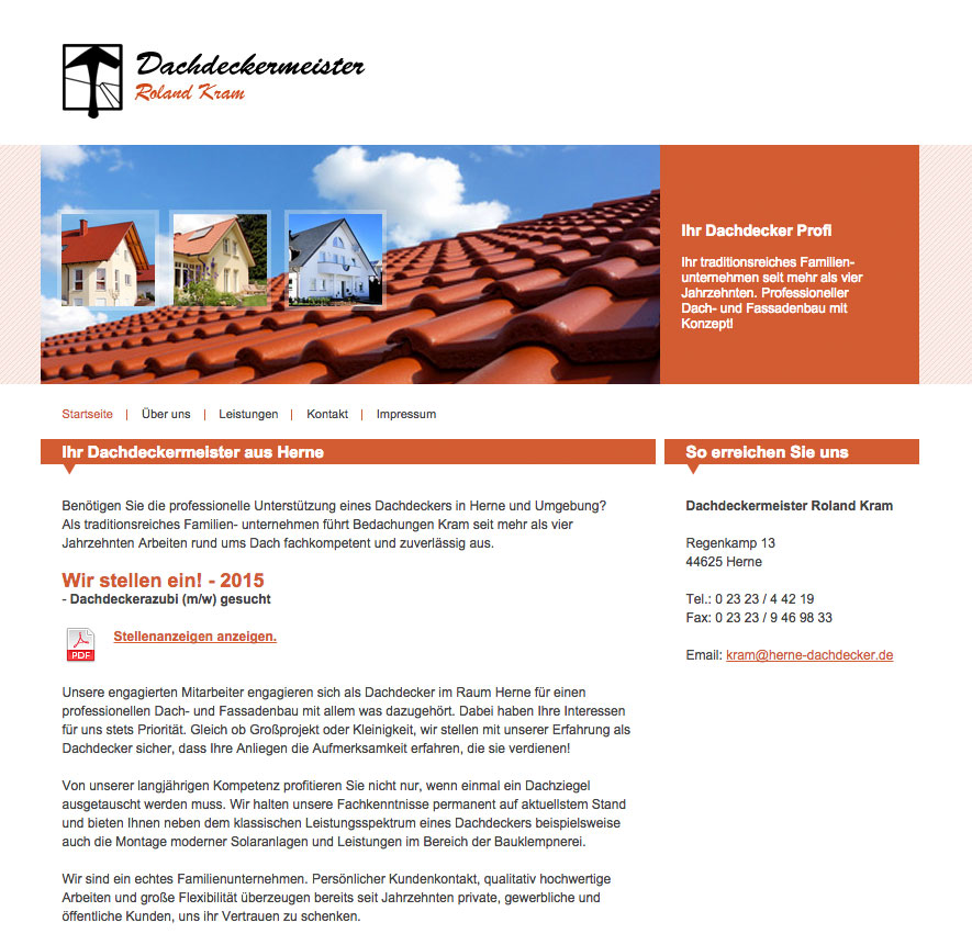Kundenorientierte Dachdeckerarbeiten in Herne Dachdeckermeister
