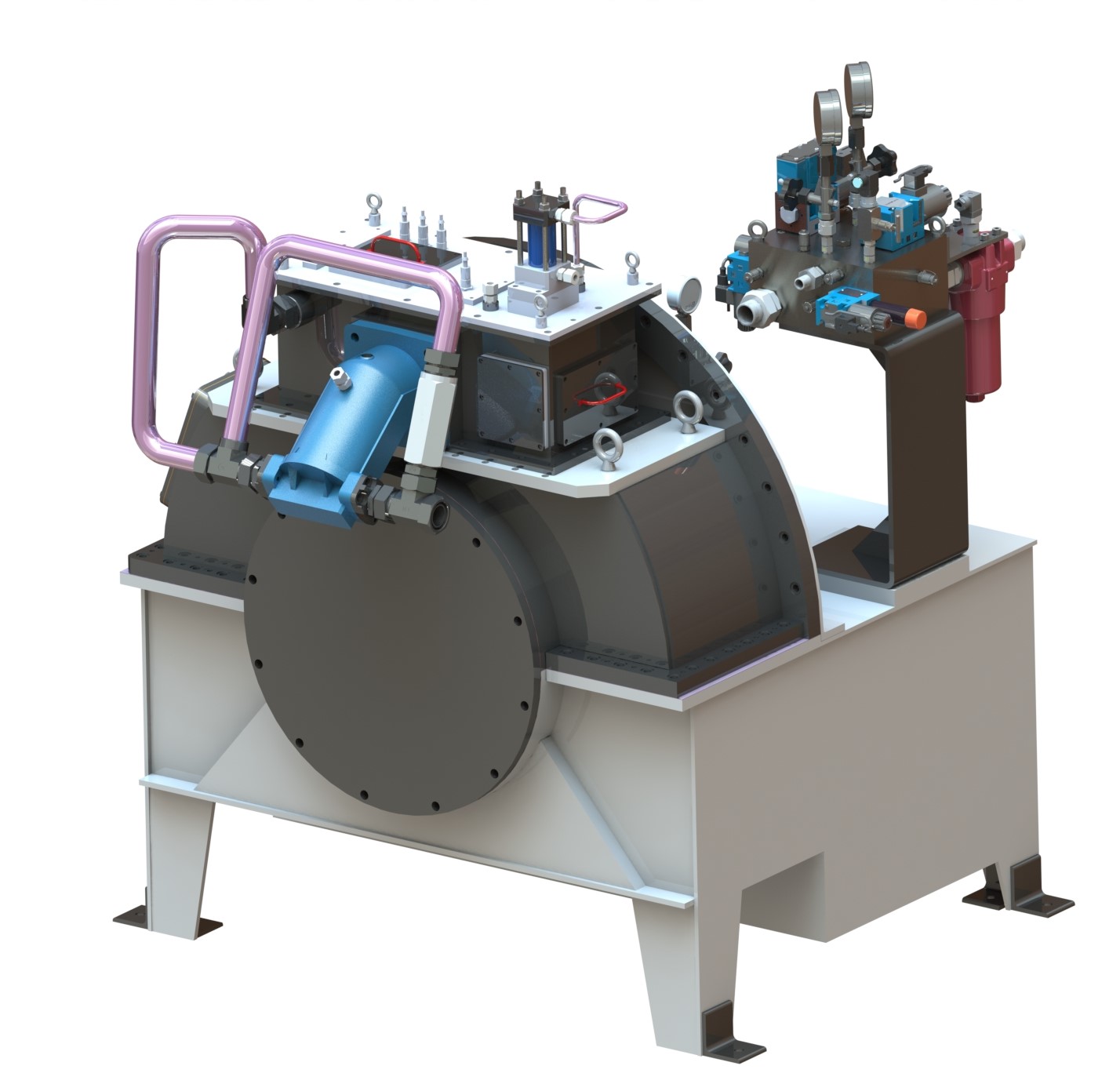 Hydraulic Turning Gear Test Stand for Gas and Steam Power Plants