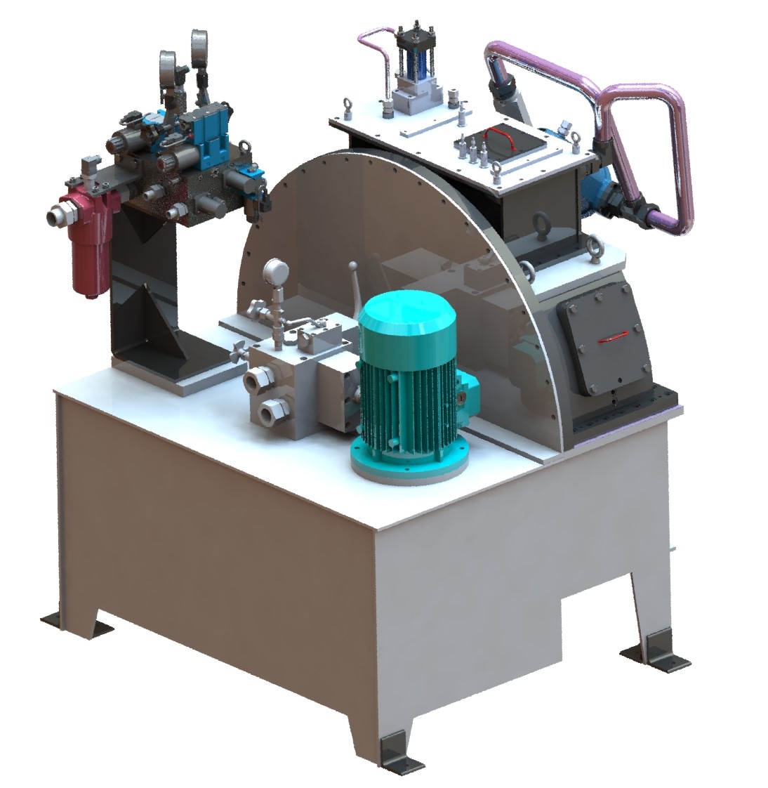 Hydraulic Turning Gear Test Stand for Gas and Steam Power Plants