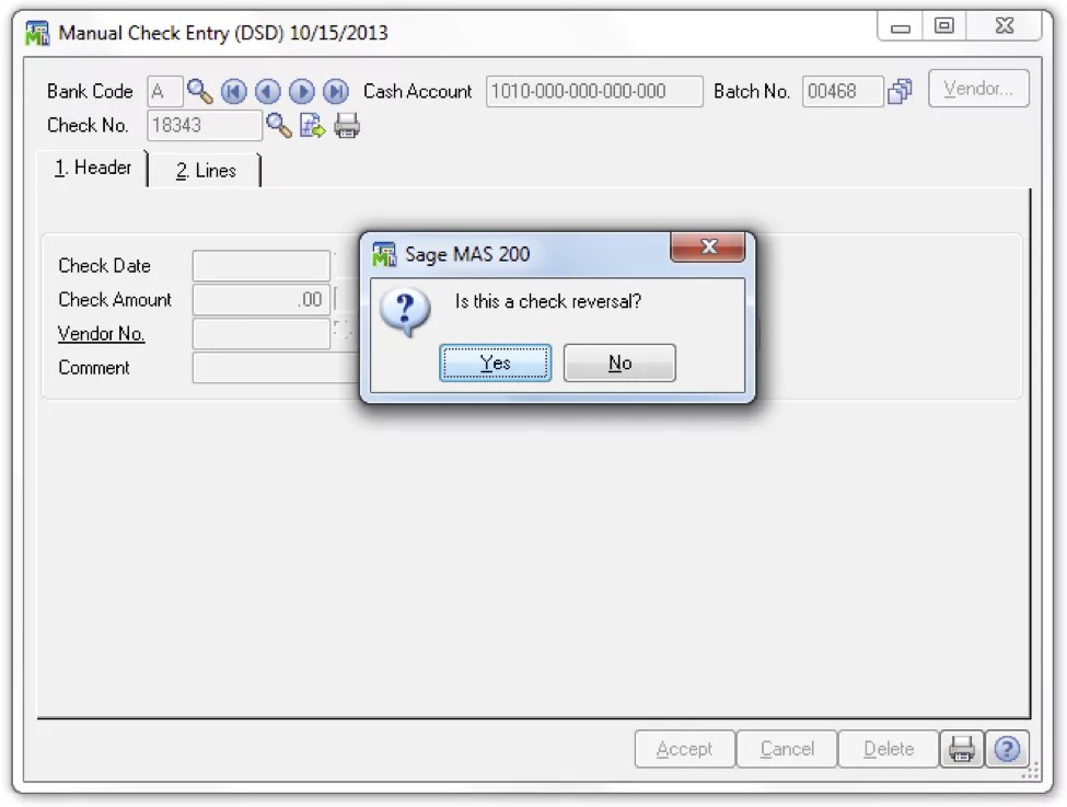 How to Void a Check in Sage 100 ERP DSD Business Systems Cloud