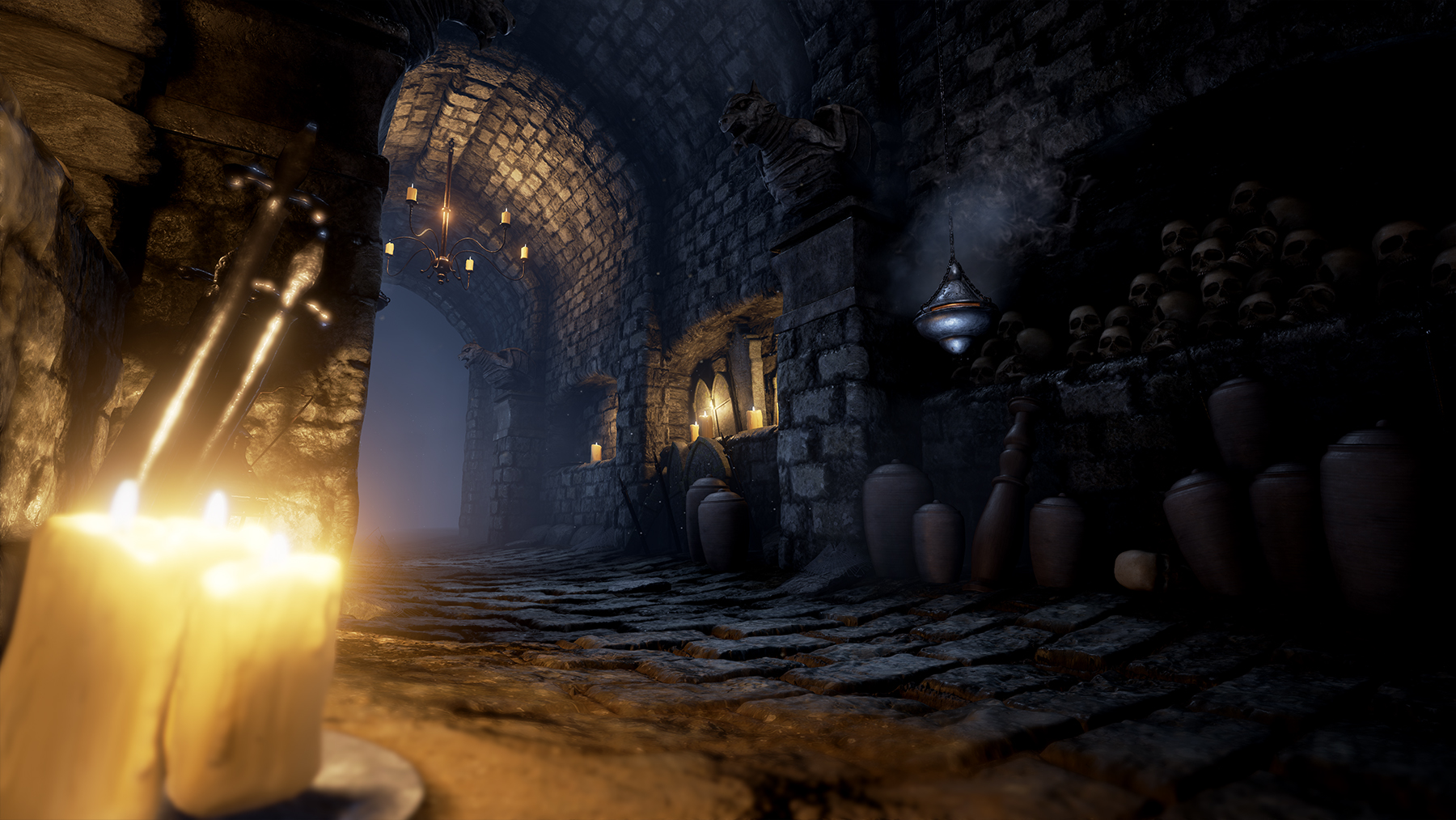 This Dark Soulsinspired environment in UE4 from DICE's exEnvironment