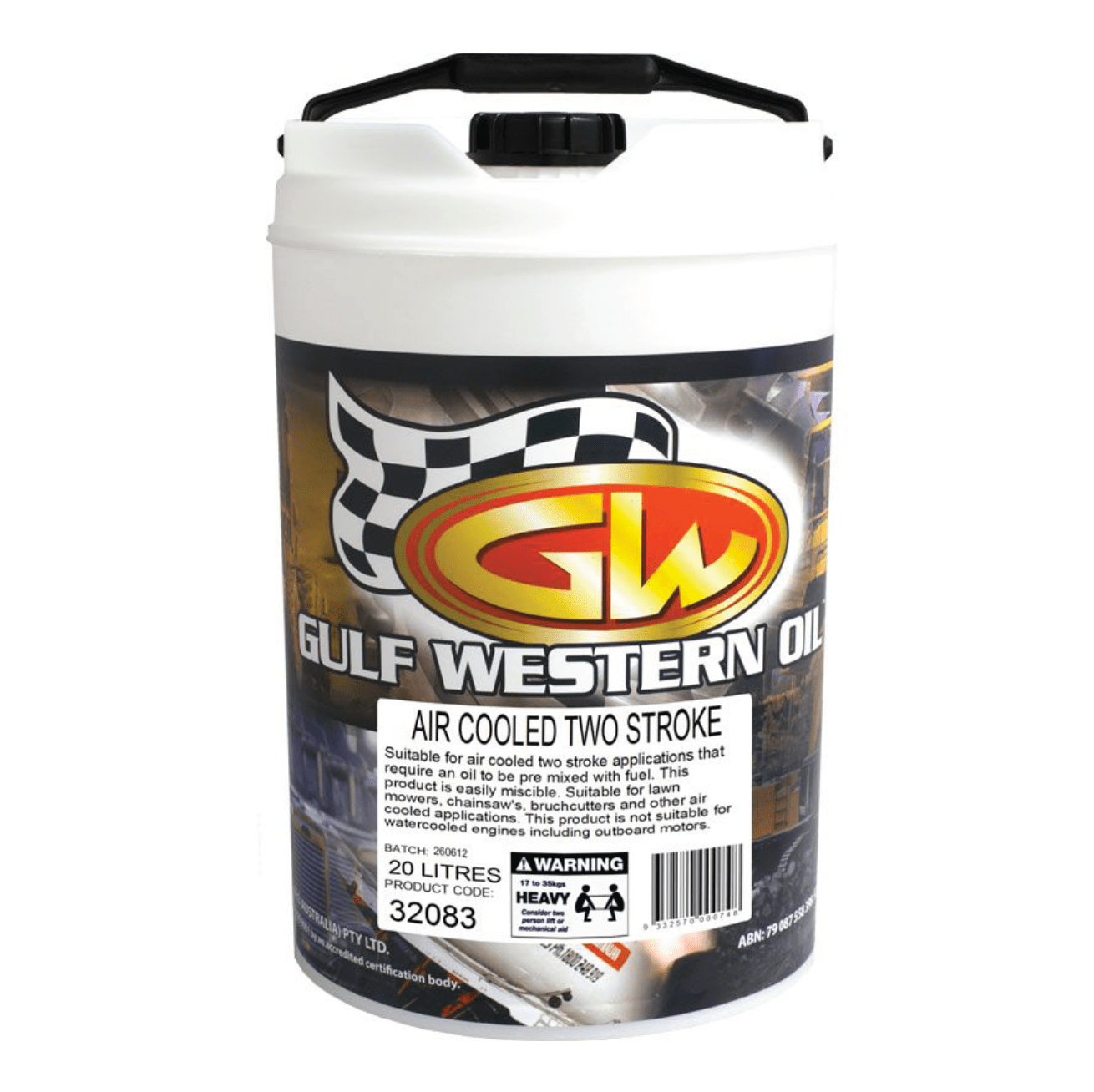 Gulf Western Air Cooled TwoStroke Oil 20L DST Rural