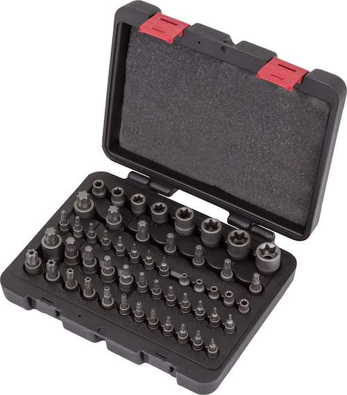 Welzh Werkzeug 52pc Heavy Duty Socket and Bit Master Set Torx S2 Steel