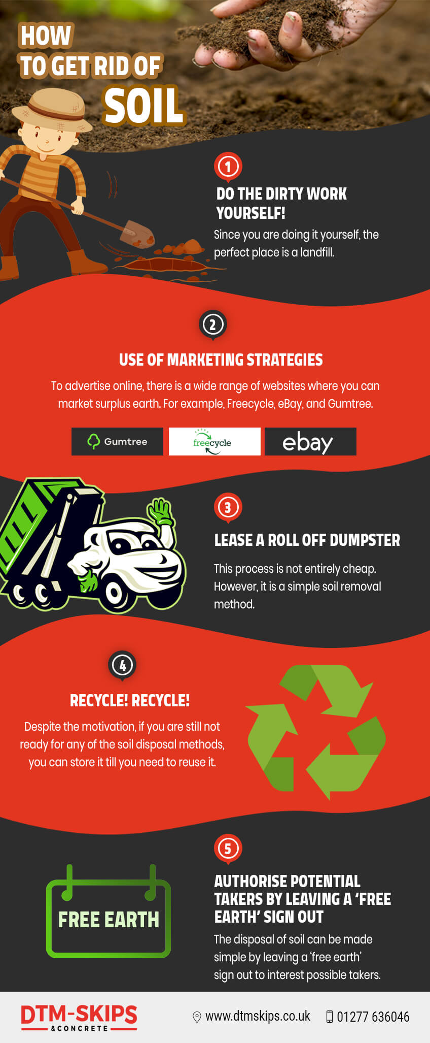 How To Get Rid Of Soil Soil Disposal Guide DTM Skips