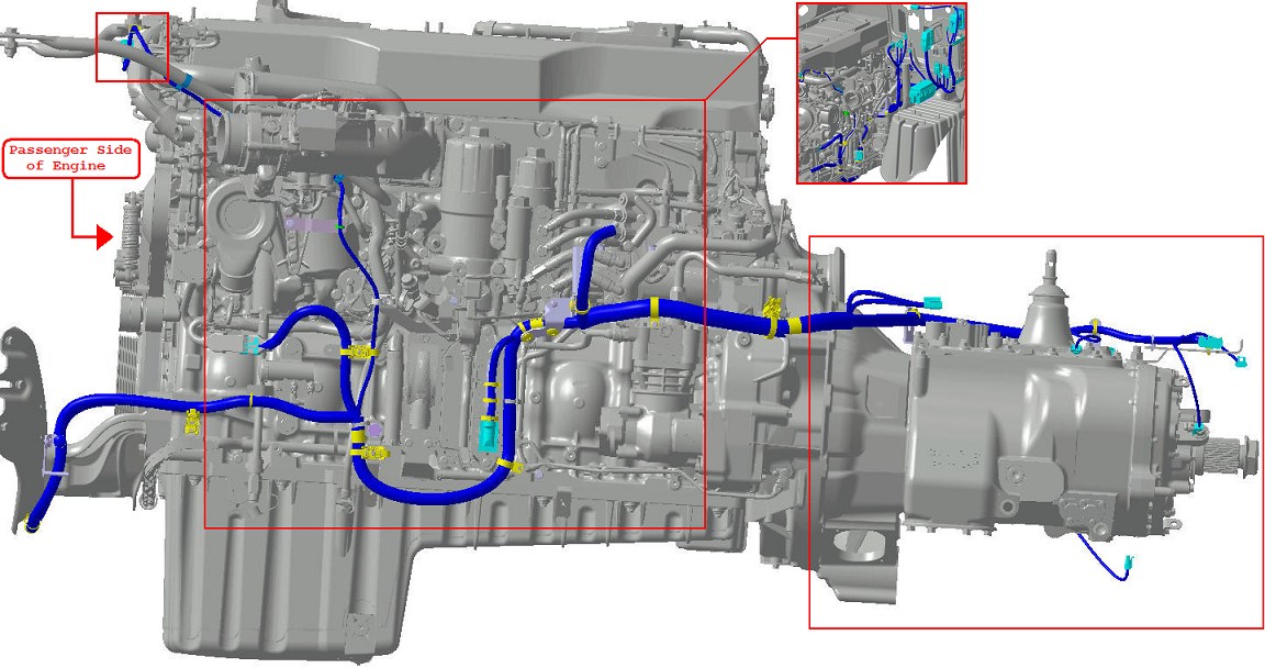 DD15 Engine (Driver's Side)