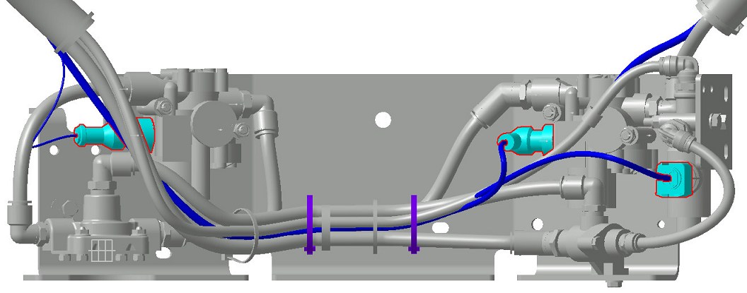 Cascadia EPA13 Antilock Brake System Forward Chassis Looking Forward