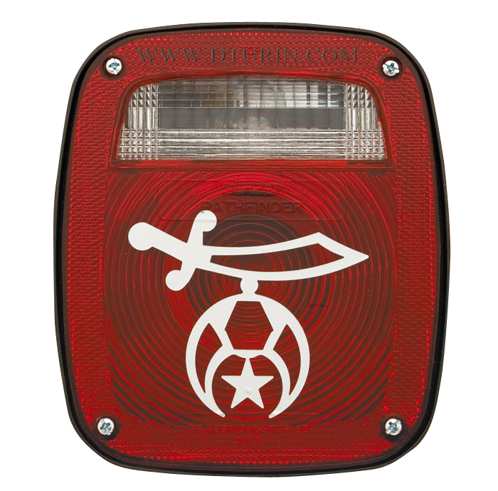 SHRINE TAIL LIGHT DECAL Decals by D. Turin & Company
