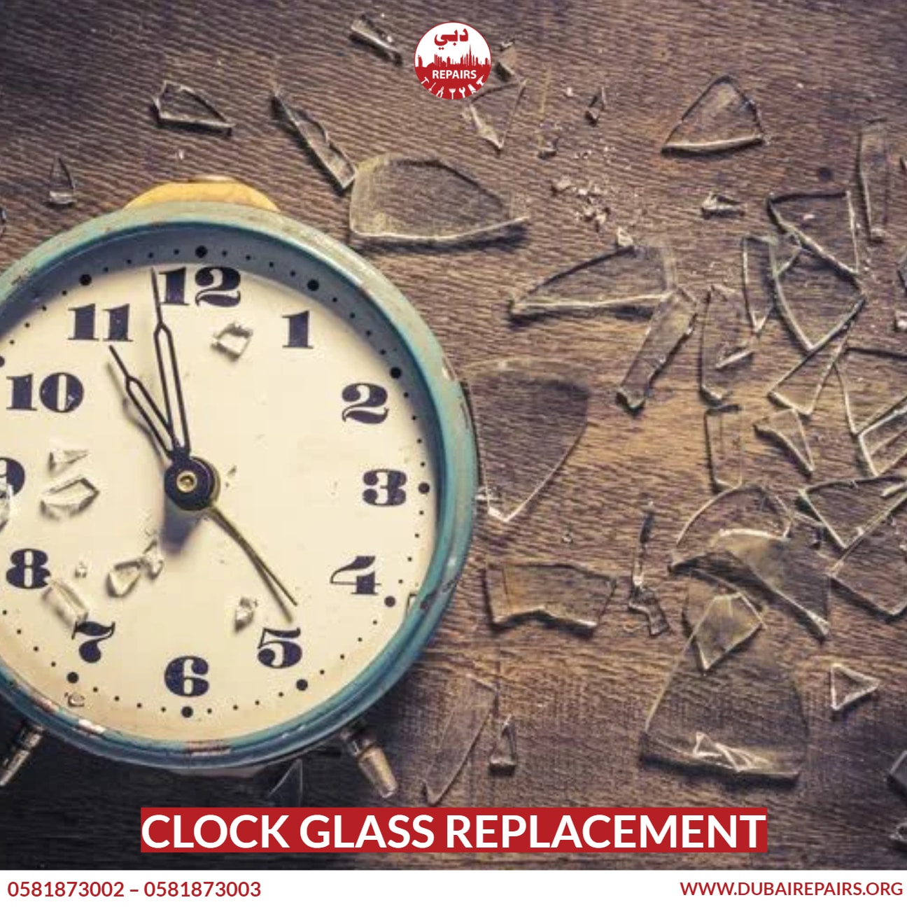Clock Glass Replacement 0581873003 Dubai Repairs