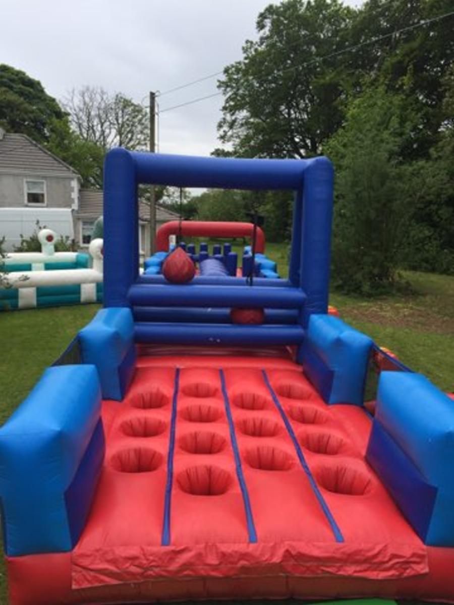 Total Wipe Out Inflatable Obstacle Course (up to 100ft) Dublin Bounce