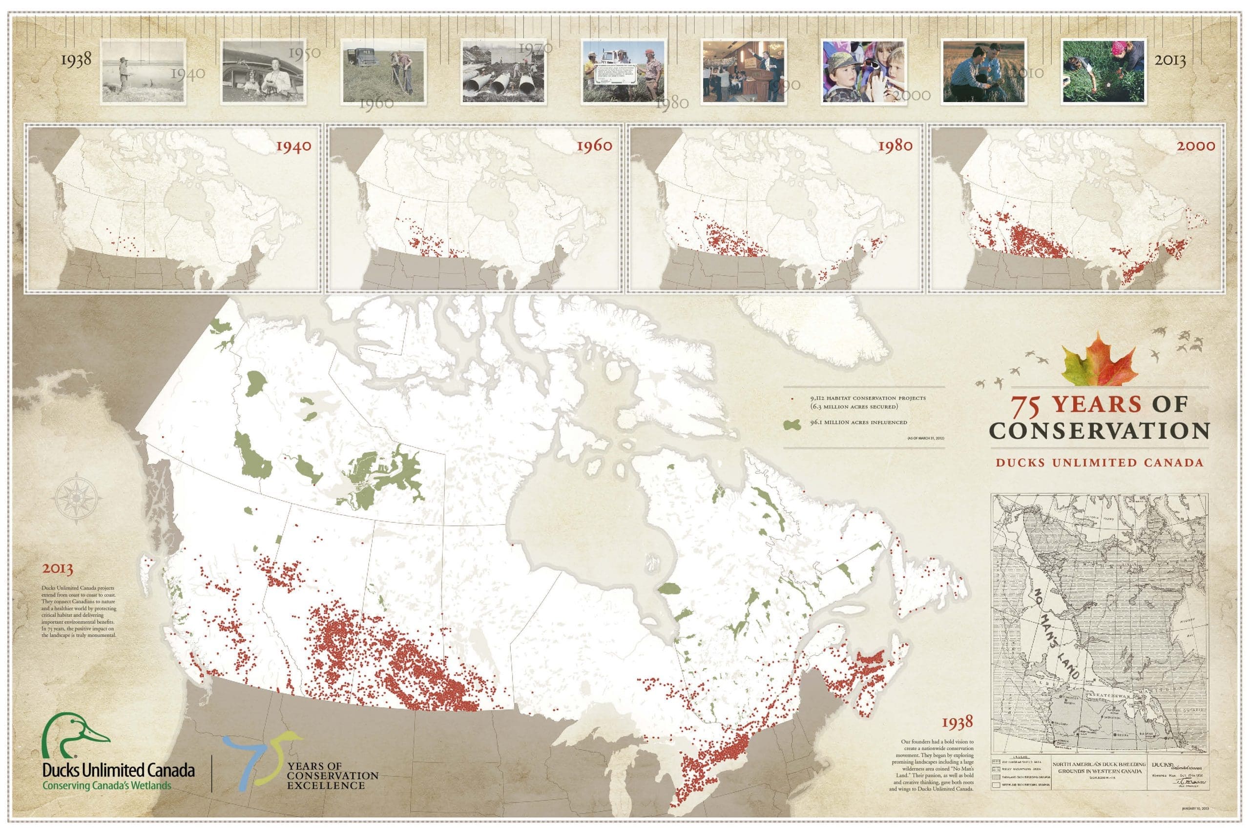 Ducks Unlimited Land Map Saskatchewan