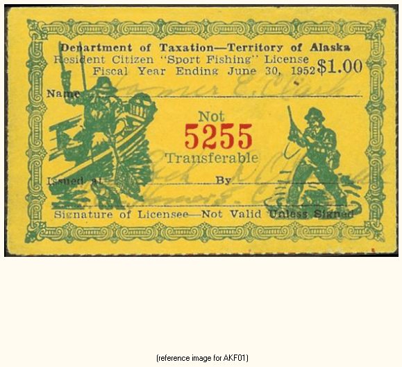 Alaska Sport Fishing License Stamp (195156) Summary
