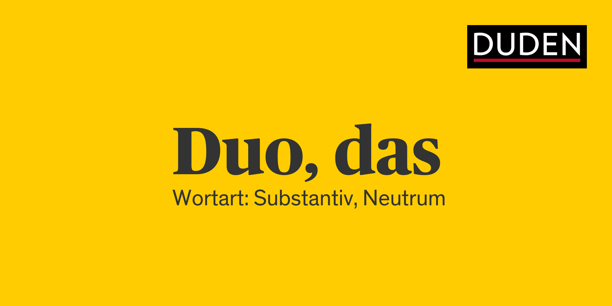 Synonyme zu Duo Anderes Wort für Duo Duden