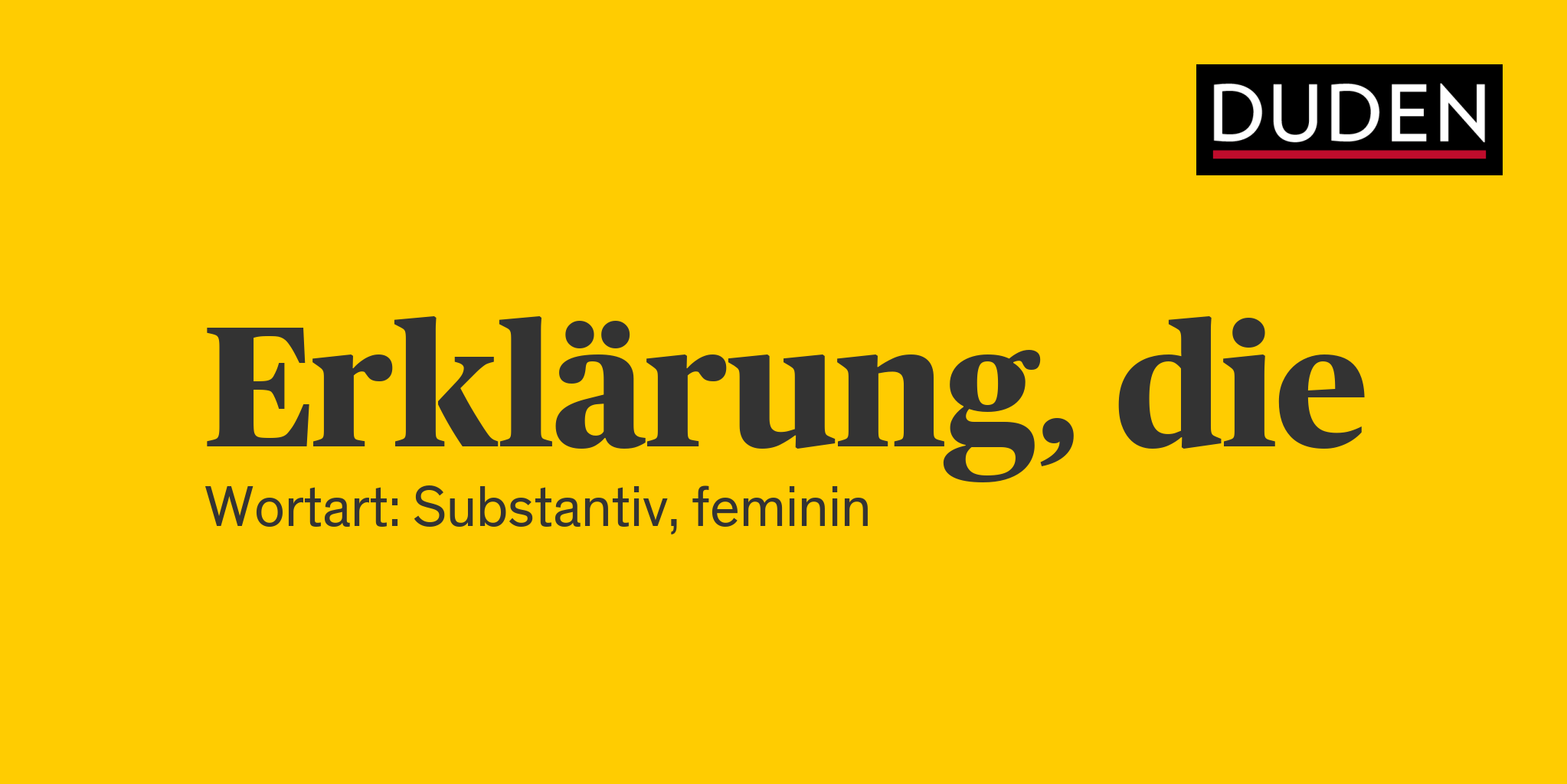 Synonyme zu Erklärung Anderes Wort für Erklärung Duden