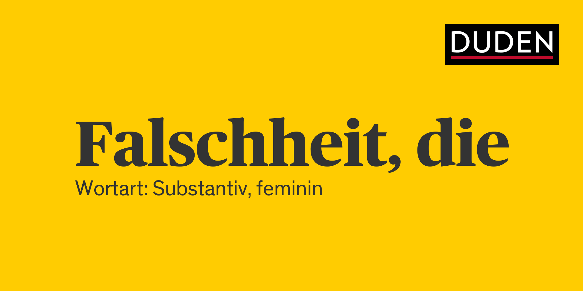 Synonyme zu Falschheit Anderes Wort für Falschheit Duden