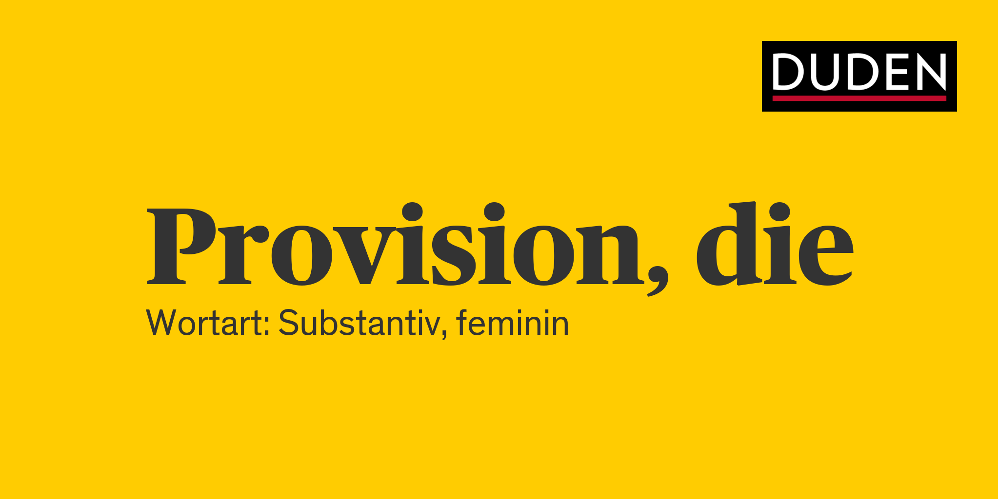 Synonyme zu Provision Anderes Wort für Provision Duden