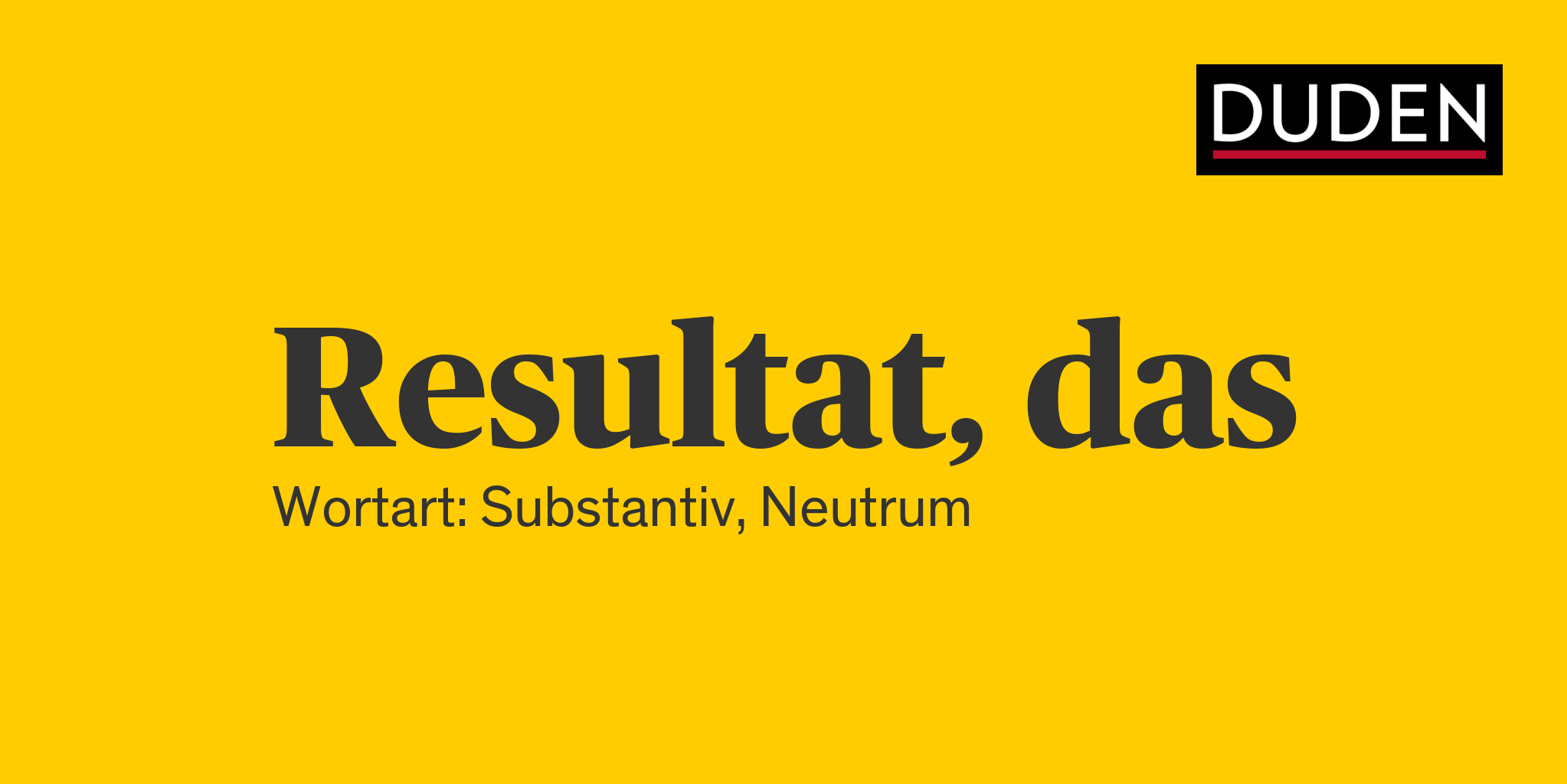 Synonyme zu Resultat Anderes Wort für Resultat Duden