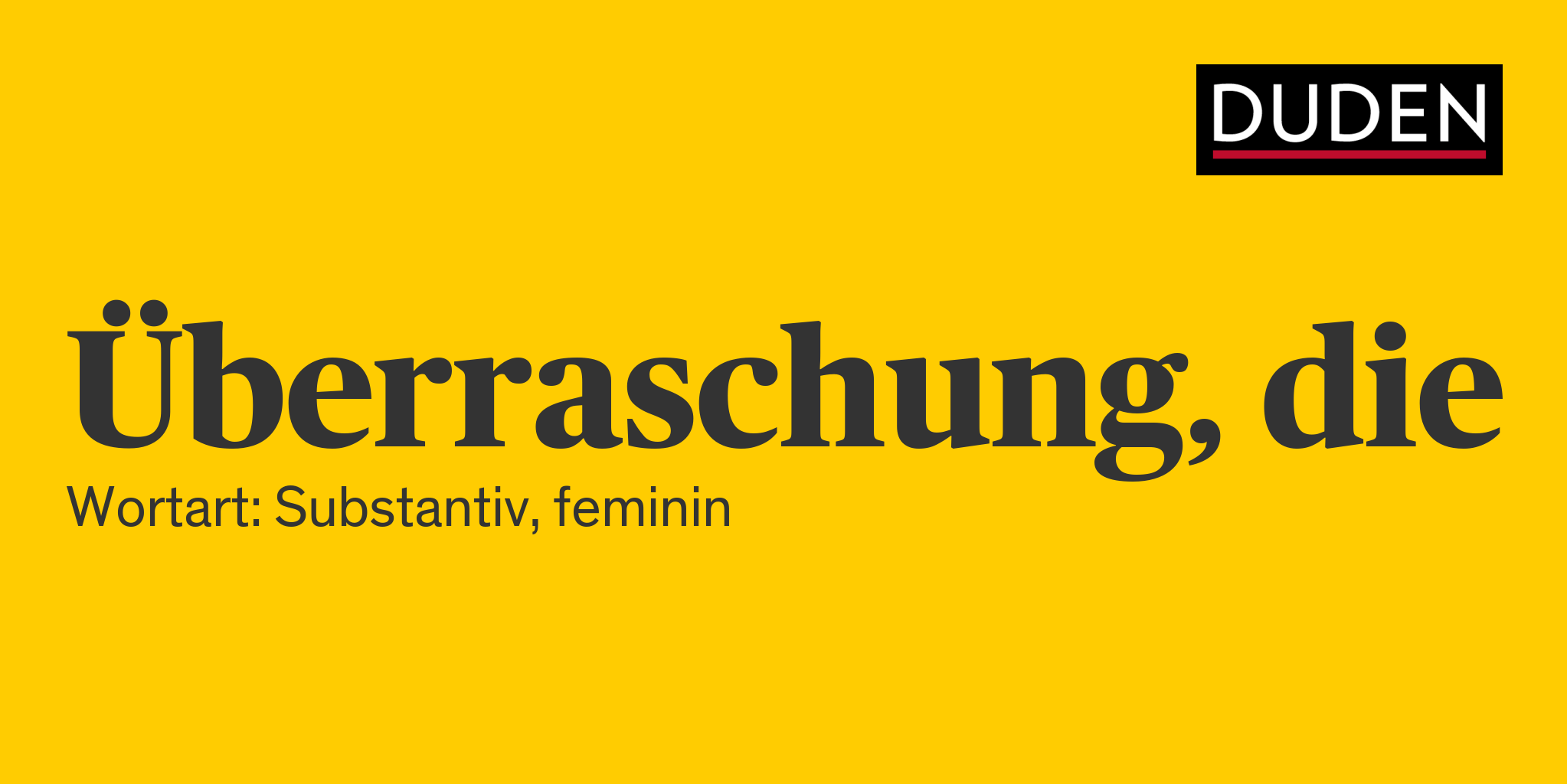 Synonyme zu Überraschung Anderes Wort für Überraschung Duden