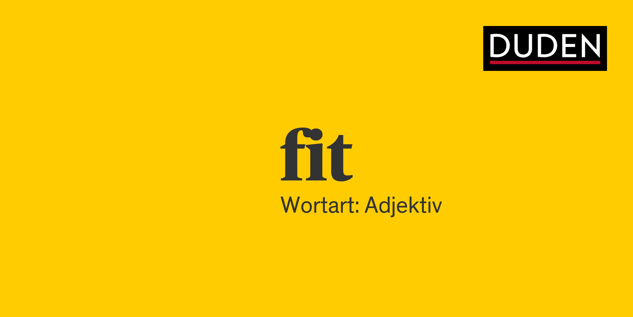 Synonyme zu fit Anderes Wort für fit Duden