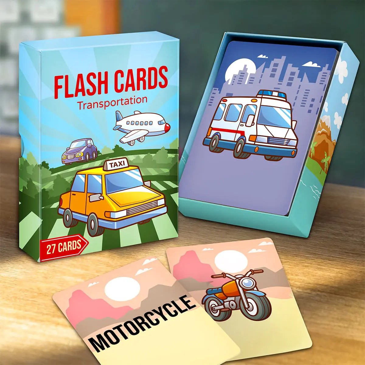 Transportation Flash Cards Set Duke International Cards & Games Co., Ltd.