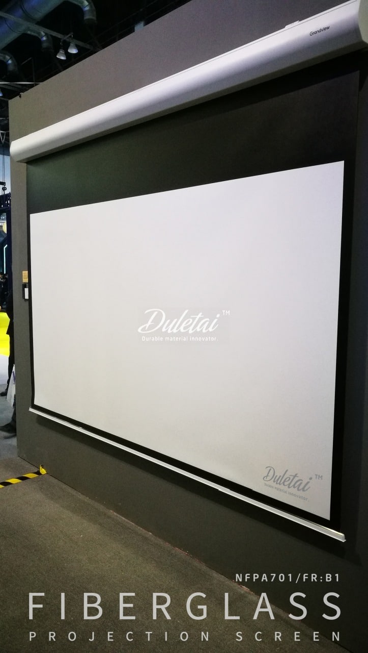 fiberglass projection screen fabric, glass fiber projection screen