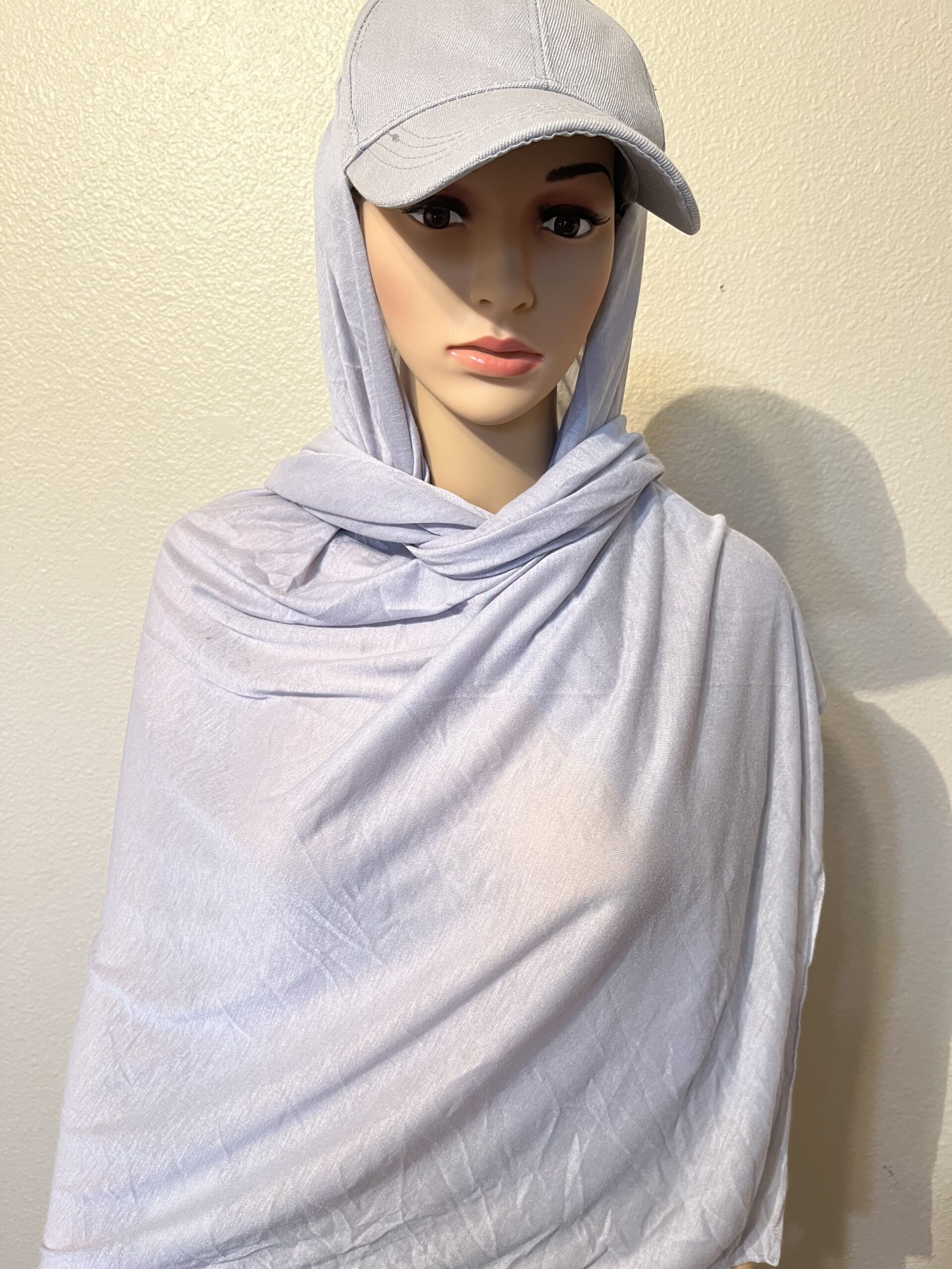Grey Shawl & Cap Attached Dumar Collections Fine Fabrics and More