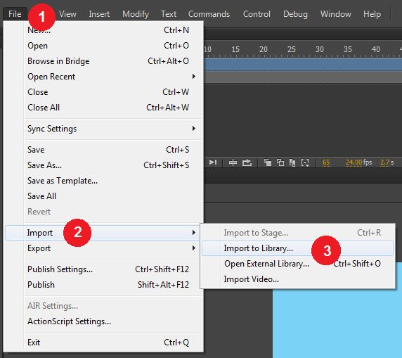 Cara Memasukan Musik Pada Adobe Flash