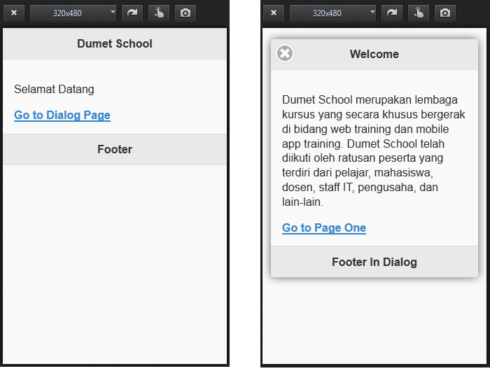 Membuat Dialog Box Jquery Mobile