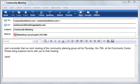 How to Send an EMail Attachment in Windows Mail dummies