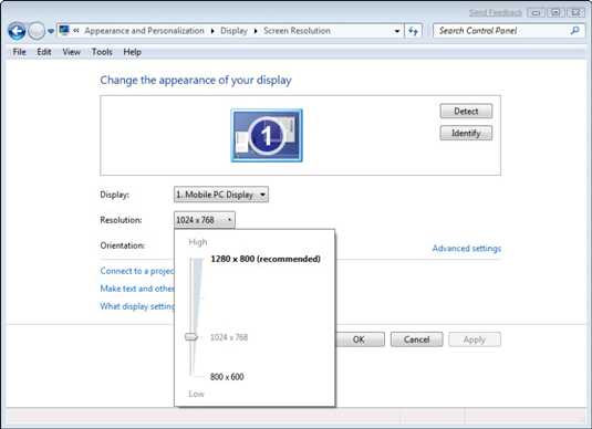 How to Change Screen Resolution in Windows 7 dummies
