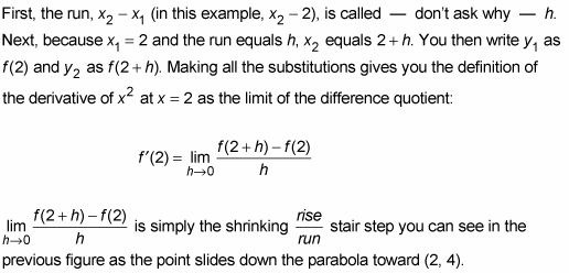 The Difference Quotient The Bridge between Algebra (Slope) and