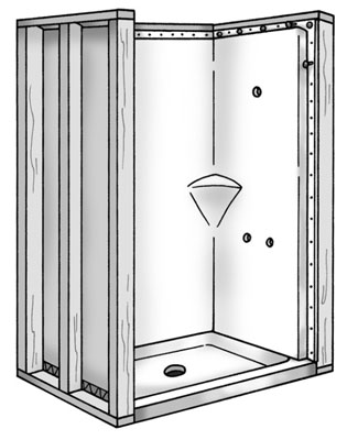 How to Install an Enclosed Shower - dummies