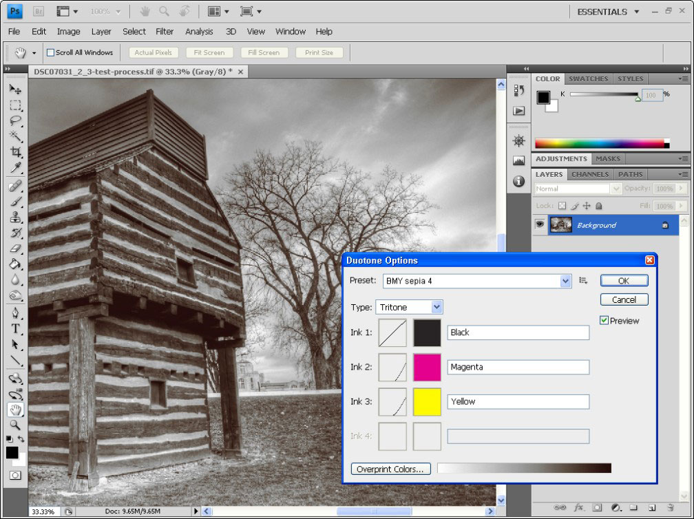 BlackandWhite HDR Colorize with the Duotone Tool dummies