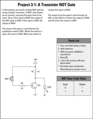 Not Gate Circuit Diagram Using Transistor - Circuit Diagram