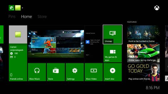 How to Snap Apps to the Side of the Screen in Xbox One dummies