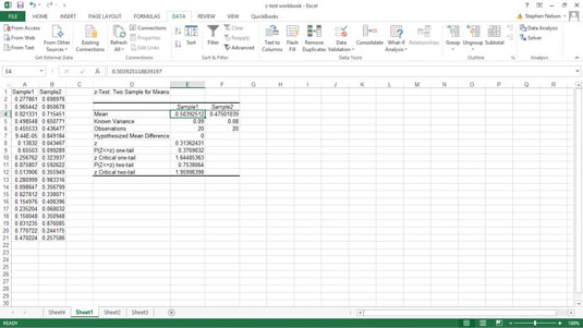 How to Perform ztest Calculations in Excel dummies