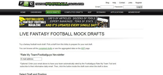 6 Sites for Taking Part in a Fantasy Football Mock Draft dummies