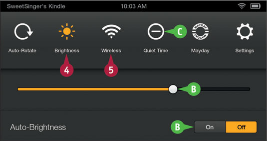 Using Quick Settings on Your Fire Tablet dummies