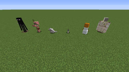 Minecraft Mobs & Monsters dummies