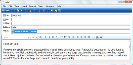 Send and Receive an EMail Attachment in Windows Mail dummies