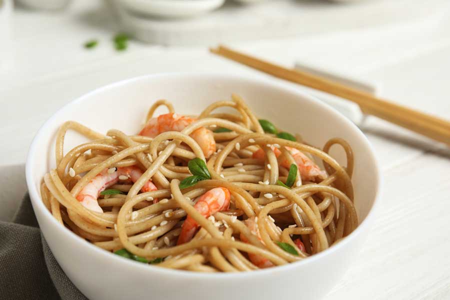 Shrimp Sesame Noodles Recipe Dumpling Connection