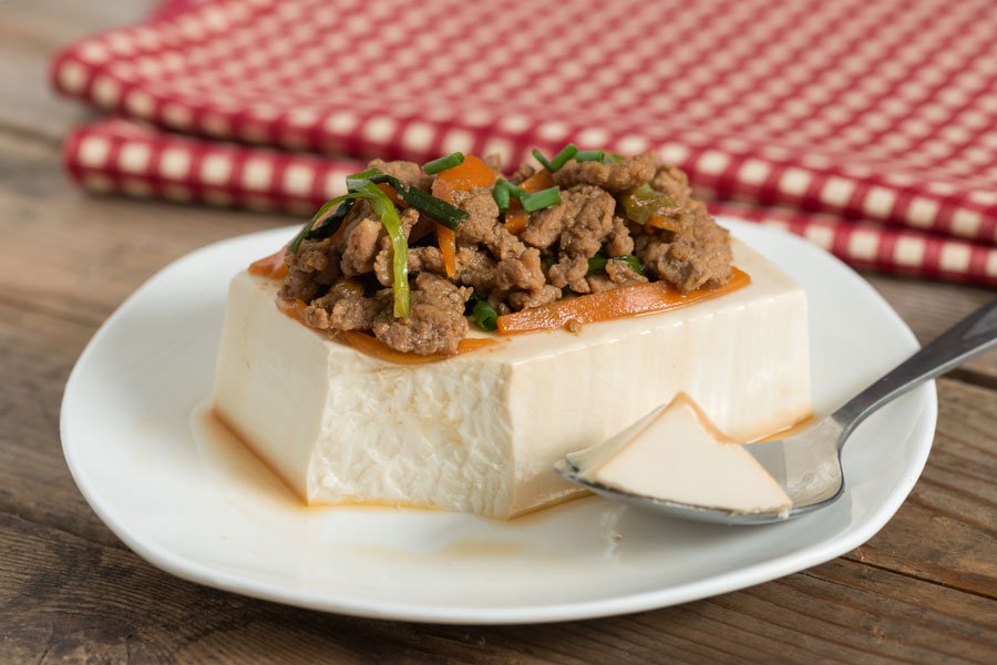 Steamed Tofu with Minced Pork Recipe Dumpling Connection