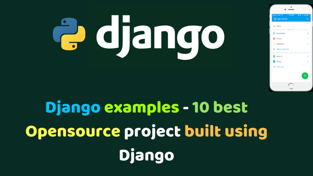 Top Opensource Django projects Django examples