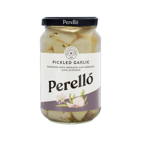 PERELLO Pickled Garlic Cloves 235g Jar Dunells