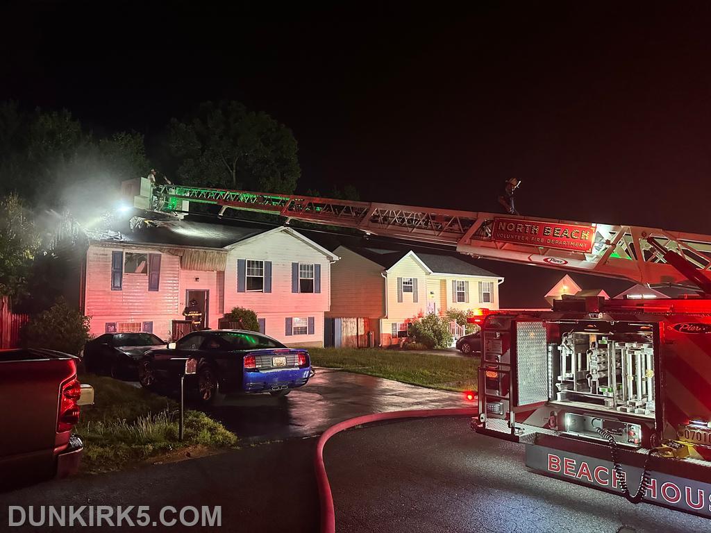 Units Run House Fire in North Beach Dunkirk Volunteer Fire Department