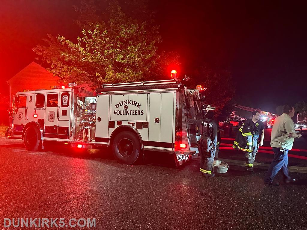 Units Run House Fire in North Beach Dunkirk Volunteer Fire Department