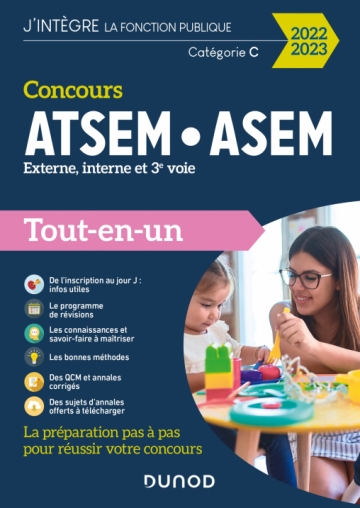 concours ville de paris 2023 Concours Atsem Asem - 2022-2023 - Externe, Interne Et 3E Voie - Tout-En-Un - Livre Et Ebook Concours De Catégorie C De Corinne Pelletier - Dunod