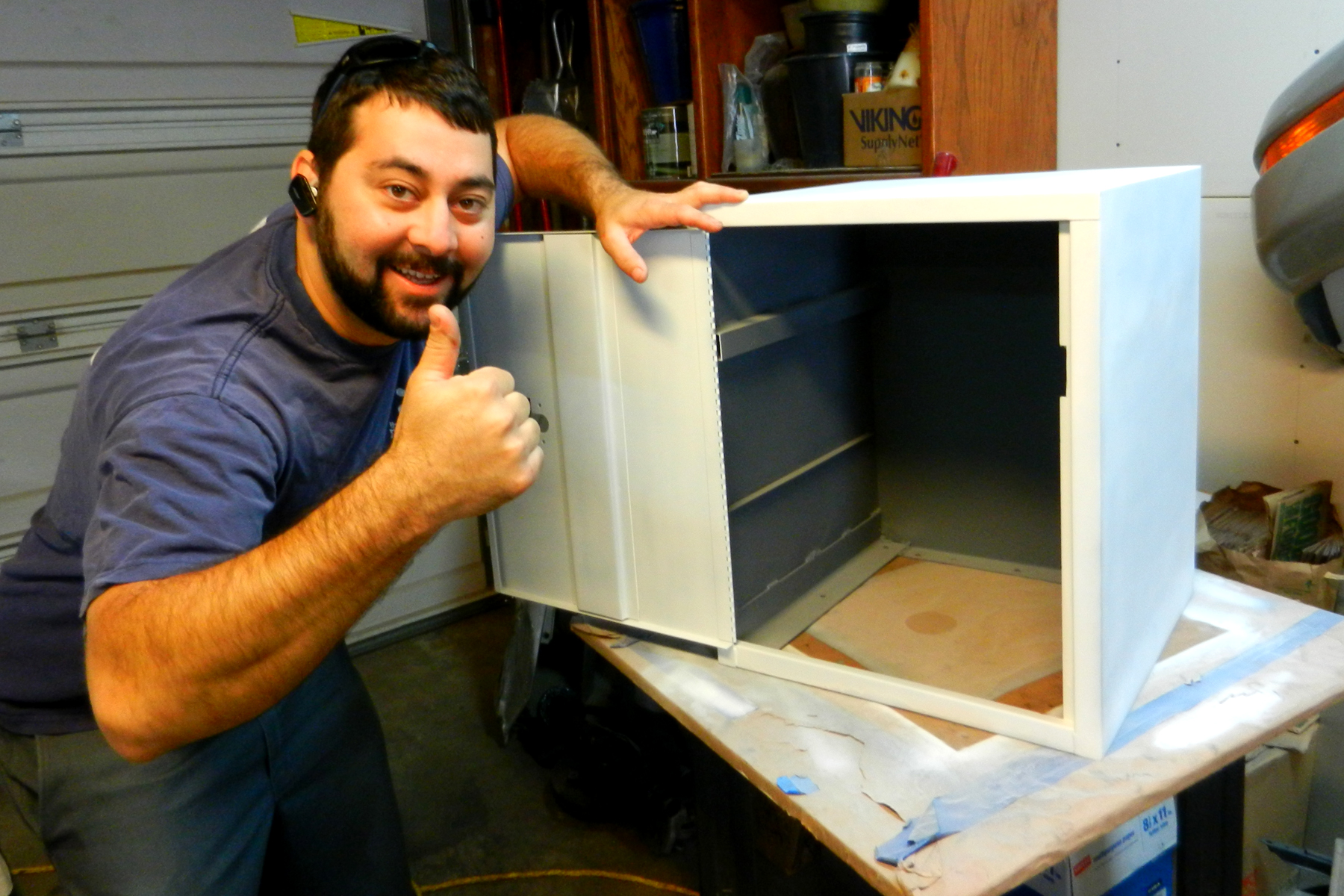 Pacific Beach Locksmiths Fit the Eco Trike Toolbox Before Painting San Diego Car Key Locksmith
